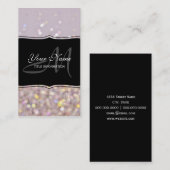 Weiche PastellBokeh Glitzern Visitenkarte (Vorne/Hinten)