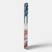 Weiche Pastelle, 3D Dahlien und Rose, Diamantrahme Case-Mate iPhone Hülle (Rückseite / Rechts)