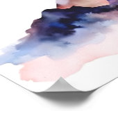 Weiche Pastelle Abstrakt Wasserfarbenen Kunst, Dic Poster (Ecke)