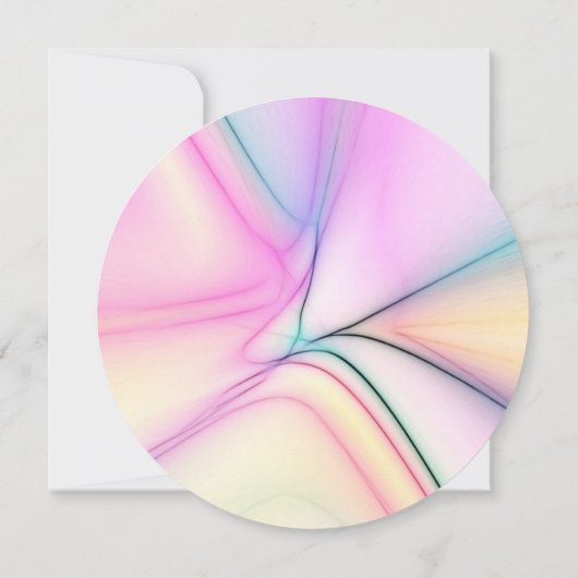 Weiche Pastelle gestalten Ihre eigene Einladung (Rückseite)