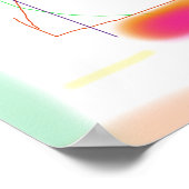Weiche Pastelle und lebhafte Farben Poster (Ecke)