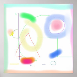 Weiche Pastelle und lebhafte Farben Poster