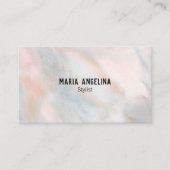Weiche Pastellfarbe abstrakt Visitenkarte (Vorderseite)
