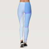 Weiche Pastellfarben Blau Leggings (Rückseite)