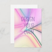 Weiche Pastellfarben gestalten Ihren eigenen Dankeskarte (Vorne/Hinten)