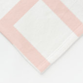 Weiche Pastellfarben Pink & White Weave Design Fleecedecke (Ecke)
