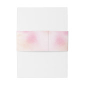 Weiche Pastellfarben Pinks Wasserfarben Einladungsbanderole (Rückseitenbeispiel)