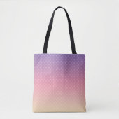 Weiche Pastellfarben Polka Dot Pink Violett Tasche (Vorderseite)