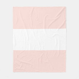 Weiche Pastellfarben, rosa und weiße Bar Fleecedecke
