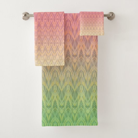 Weiche Pastellfarben, ziergrün Badhandtuch Set (Insitu)