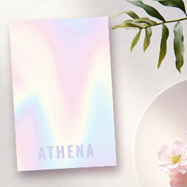 Weiche pastellfarbene Regenbogenbezeichnung modern Post-it Klebezettel