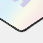 Weiche pastellfarbene Regenbogenbezeichnung modern Schreibtischunterlage (Ecke)