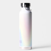 Weiche pastellfarbene Regenbogenbezeichnung modern Trinkflasche (Links)