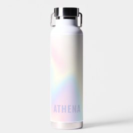 Weiche pastellfarbene Regenbogenbezeichnung modern Trinkflasche