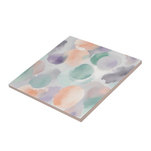 Weiche, pastellfarbene Waschbecken Fliese (Seite)