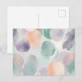 Weiche, pastellfarbene Waschbecken Postkarte (Vorne/Hinten)