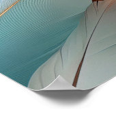 Weiche Pastellfedern Poster (Ecke)