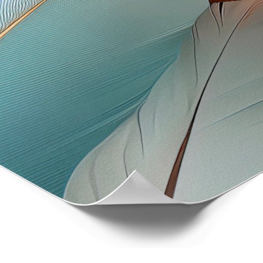 Weiche Pastellfedern Poster (Ecke)