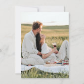 Weiche Pastellflorensehen speichern das Datum Save The Date (Rückseite)