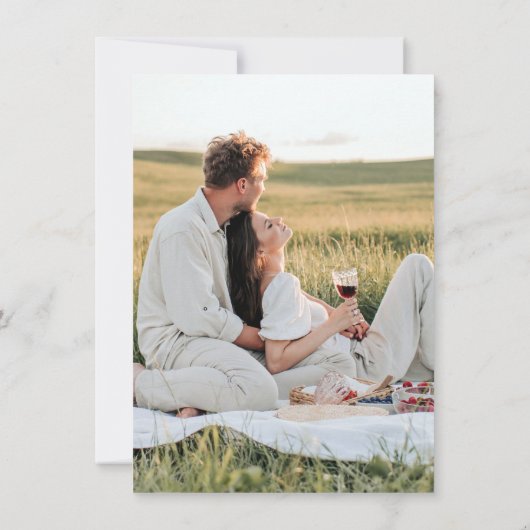 Weiche Pastellflorensehen speichern das Datum Save The Date (Rückseite)