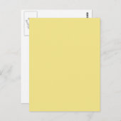 Weiche pastellgelbe Dekoration - fertig Postkarte (Vorne/Hinten)