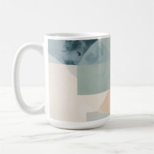 Weiche, pastellige Geometrie - Abstrakte moderne K Kaffeetasse