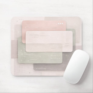 Weiche Pastellschichten AI-Kunst Mousepad