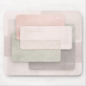Weiche Pastellschichten AI-Kunst  Mousepad (Vorne)