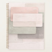 Weiche Pastellschichten AI-Kunst  Planer (Vorderseite)