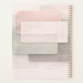 Weiche Pastellschichten AI-Kunst  Planer (Rückseite)