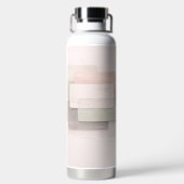 Weiche Pastellschichten AI-Kunst  Trinkflasche (Rückseite)