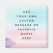 Weiche Pastellsonnenaufgänge mit Vögeln, benutzerd Magnet (Vorne)