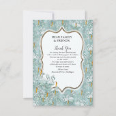 Weiche Pastelltöne Grün Danke Karte (Vorderseite)