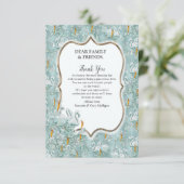 Weiche Pastelltöne Grün Danke Karte (Stehend Vorderseite)