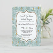 Weiche Pastelltöne, grün Einladung (Stehend Vorderseite)