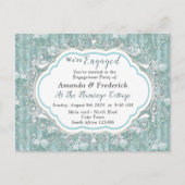 Weiche Pastelltöne, grün Einladungspostkarte (Vorderseite)