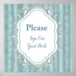 Weiche Pastelltöne, grün Poster