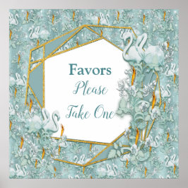 Weiche Pastelltöne, grün Poster