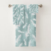 Weiche Pastelltöne in Weiß, Weiß und Weiß Badhandtuch Set (Insitu)