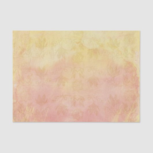 Weiche Pastete mit Vintagen Gold-Blume Seidenpapier (Vorderseite)