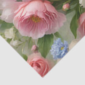 Weiche Pasteten Blumendruck Seidenpapier (Detail)