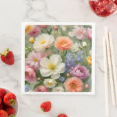 Weiche Pasteten Blumendruck Serviette (Beispiel)