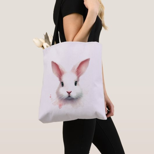 Weiche Pasteten: Pink Bunny Tote Bag Tasche (Von Nahem)