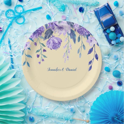 Weiche PEACH-Blume PapierTeller (Party)