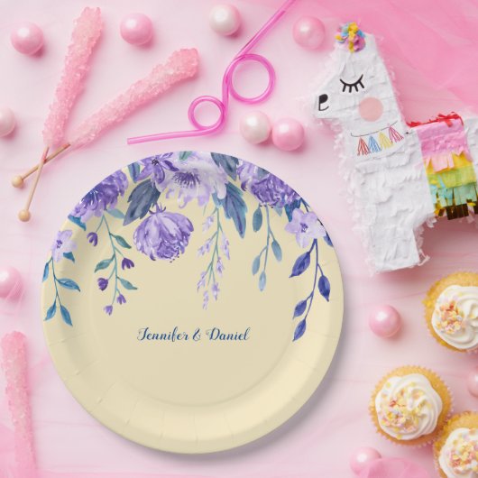 Weiche PEACH-Blume PapierTeller (Party)