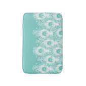 Weiche Pfauenfedern Badematte (Vorderseite Vertikal)