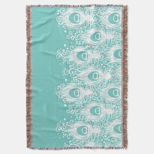 Weiche Pfauenfedern Decke (Vorderseite Vertikal)