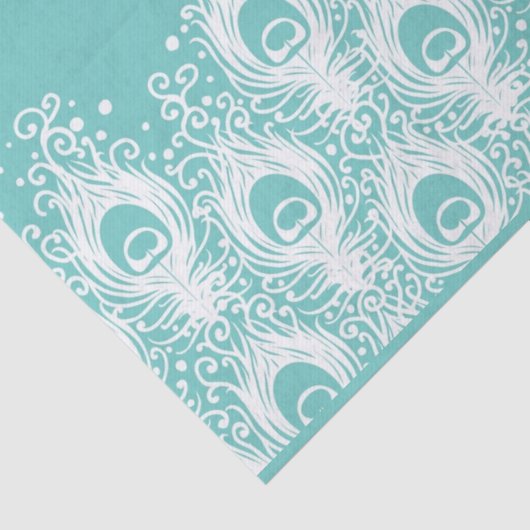 Weiche Pfauenfedern Seidenpapier (Ausschnitt)