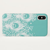 Weiche Pfaufedern Case-Mate iPhone Hülle (Rückseite (Horizontal))