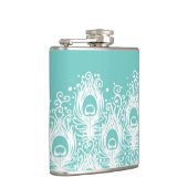 Weiche Pfaufedern Flachmann (Rechts)